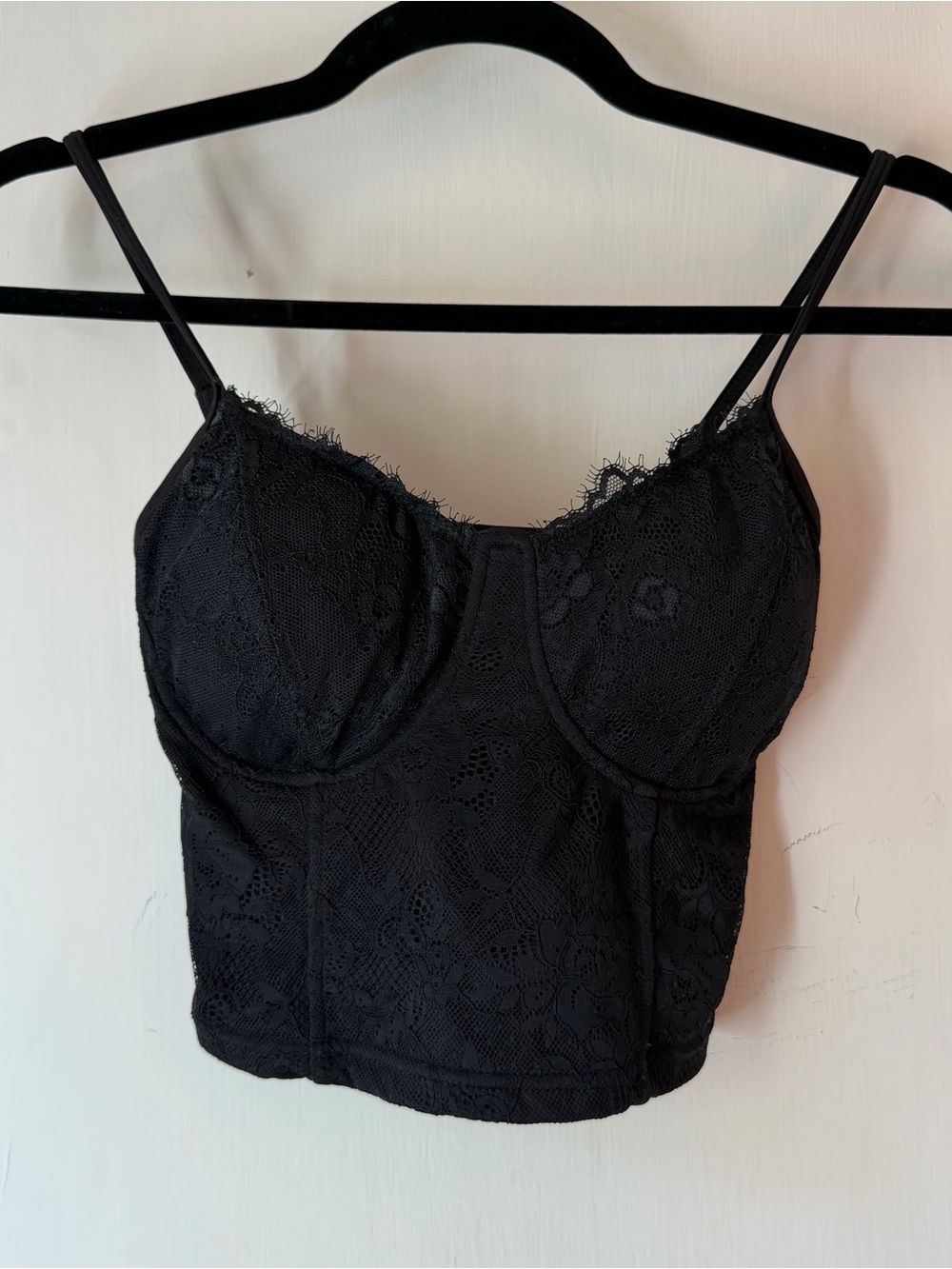 Klassy Network Black Lace Bustier Cami